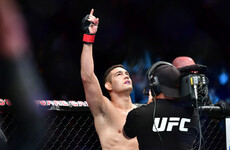 Weidman calls out 'British bum' after submission stoppage in the UFC last night