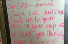 An independent cafe in Arklow put up a brilliant sign after Starbucks and Costa opened in the town