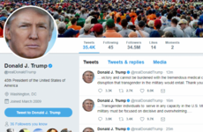 'An appalling attack': Trump criticised for saying transgender people can't serve in US military