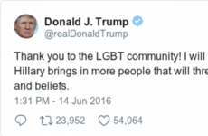 This 2016 tweet about being an LGBT ally has come back to haunt Donald Trump