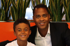 Patrick Kluivert's nine-year old son has just signed a five-year deal with Nike