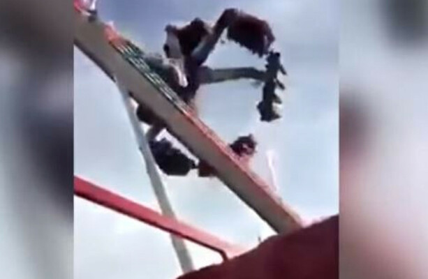 Malfunction in US fairground ride throws riders 50 feet through the air ...