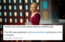 Even J.K Rowling is fuming over Kevin Myer's offensive Sunday Times column