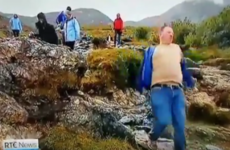 A man nearly creased himself on RTÉ News but made a heroic last minute save