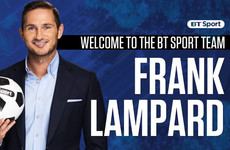 Frank Lampard has been officially unveiled as a BT Sport pundit for next season