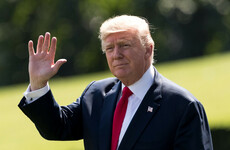 Donald Trump 'working hard' at his New Jersey country club