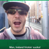 An American comedian filmed himself visiting Dublin for the first time and it's very uncomfortable to watch