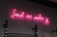 A UK fashion brand for young women has been forced to remove a 'send me nudes' sign from its shop
