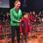 This photo of the tallest player in the Women's Rugby World Cup standing next to the shortest player is delightful