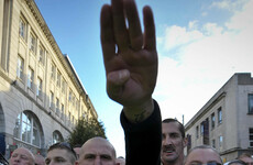 Drunk American punched by passer-by in Germany for giving Nazi salute