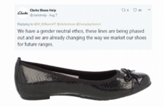 Clarks are pulling the controversial shoes that caused a scandal over sexist marketing last week