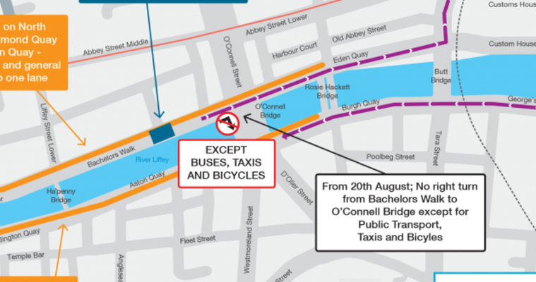 Extra bus lanes for Dublin city as cars will be reduced to one lane on ...