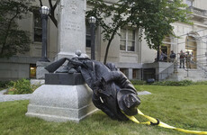 Protesters in North Carolina topple Confederate soldier statue