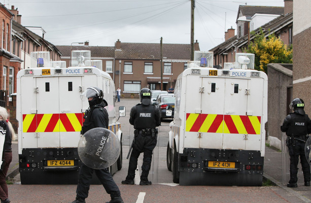 Petrol bombs thrown at police at site of Derry bonfire TheJournal.ie