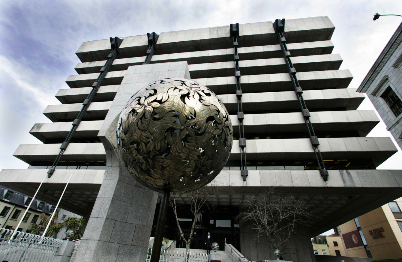 The Old Central Bank Roof Is Being Altered But In The 1980s They