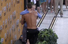 WATCH: Champion swimmer proposes to girlfriend on gold medal podium