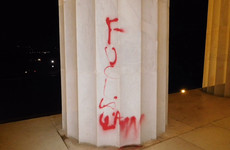 Abraham Lincoln Memorial defaced in Washington DC