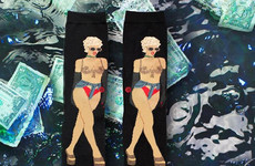 Rihanna has released a line of socks featuring her most iconic looks so that you can wear them everywhere