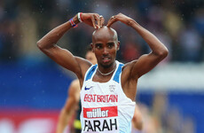 Mo Farah's last ever track race in the UK finished in victory today