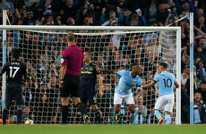 Two sent off as late Sterling goal rescues Man City