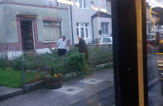 A lovely Dublin bus driver pulled over to help an elderly man into his home