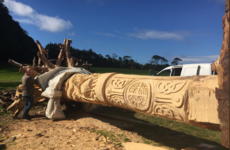 The Waterford man who's carving a 20-metre-long wooden Viking sword