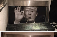 That iconic poster of Donald Trump in a Dublin pub's urinal has been stolen and they are offering a reward