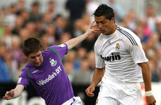 ‘What I remember most is Ronaldo running across and Patrick Flynn creaming him out of it’