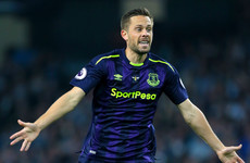Gylfi Sigurdsson scores astonishing 50-yard volley as Everton reach group stages