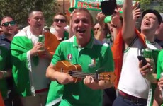 A bunch of Irish lads had an impromptu singalong of There's Only One Conor McGregor in Vegas