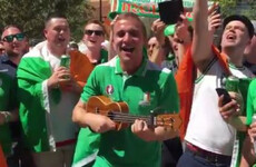 A bunch of Irish lads had an impromptu singalong of There's Only One Conor McGregor in Vegas