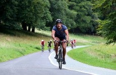 Leo Varadkar was among 1,100 competitors in this morning's Dublin City Triathlon