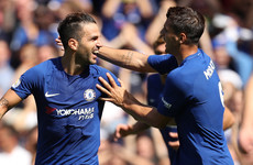 Fabregas and Morata on target as Chelsea inflict first league defeat on Everton