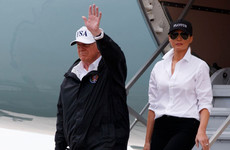Trump visits disaster zone battered by Hurricane Harvey