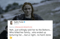 Sophie Turner absolutely burned a Game of Thrones fan who had the temerity to defend Littlefinger