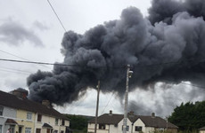 Firefighters tackling blaze at derelict factory in Dublin