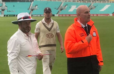 Man arrested over crossbow bolt fired into Oval cricket ground