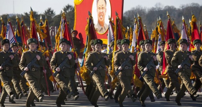 In pictures: North Korea's military parade in honour of Kim Jong Il