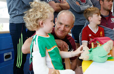 Galway's All-Ireland winners visit Crumlin Children's Hospital with Liam MacCarthy
