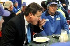 Caption competition: David Cameron eats porridge in Scotland