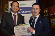 Taoiseach 'Leo de Varad' has been given a certificate for Irish-speaking skills