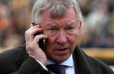 Caption time: what was Fergie saying on his mobile today?