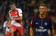 Kylian Mbappe inevitably scored on his PSG debut as they ominously racked up five