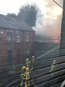 Five units of Dublin Fire Brigade extinguish blaze at Harold's Cross warehouse