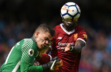 Man City stopper Ederson 'fine' after taking boot to the face from Mane