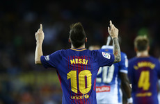 Lionel Messi grabs a derby hat-trick as Barca open up four-point lead over bitter rivals