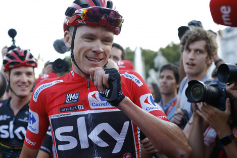 Chris Froome sealed the Vuelta a Espana title on Sunday.