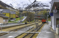 Around 30 people injured in Swiss Alps train crash