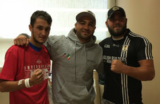 Ex-UFC champion Eddie Alvarez visits Gaelic footballer involved in serious car accident