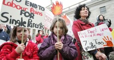 GALLERY: Single parents protest at 'discriminatory' Budget cuts